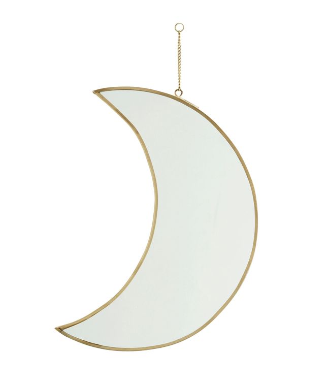 Hanging moon mirror