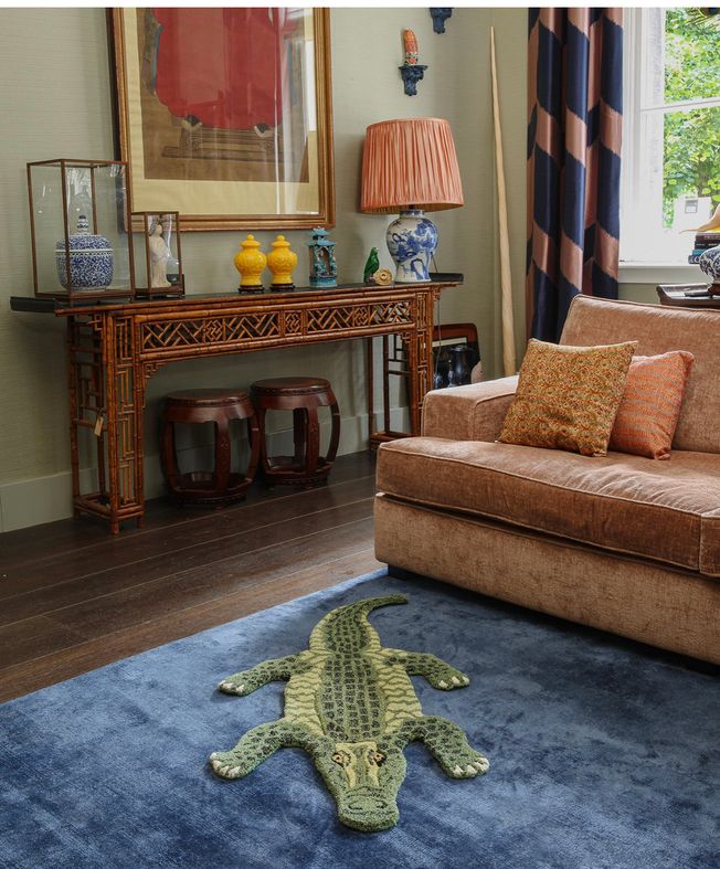 Coolio crocodile small rug 