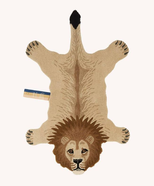 Moody lion small rug