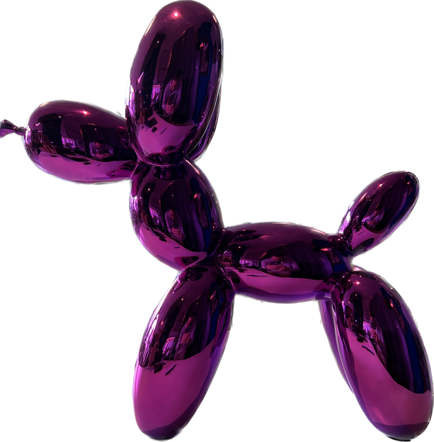 chien ballon rose
