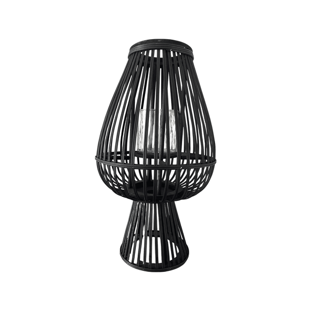 Lanterne bois noir 