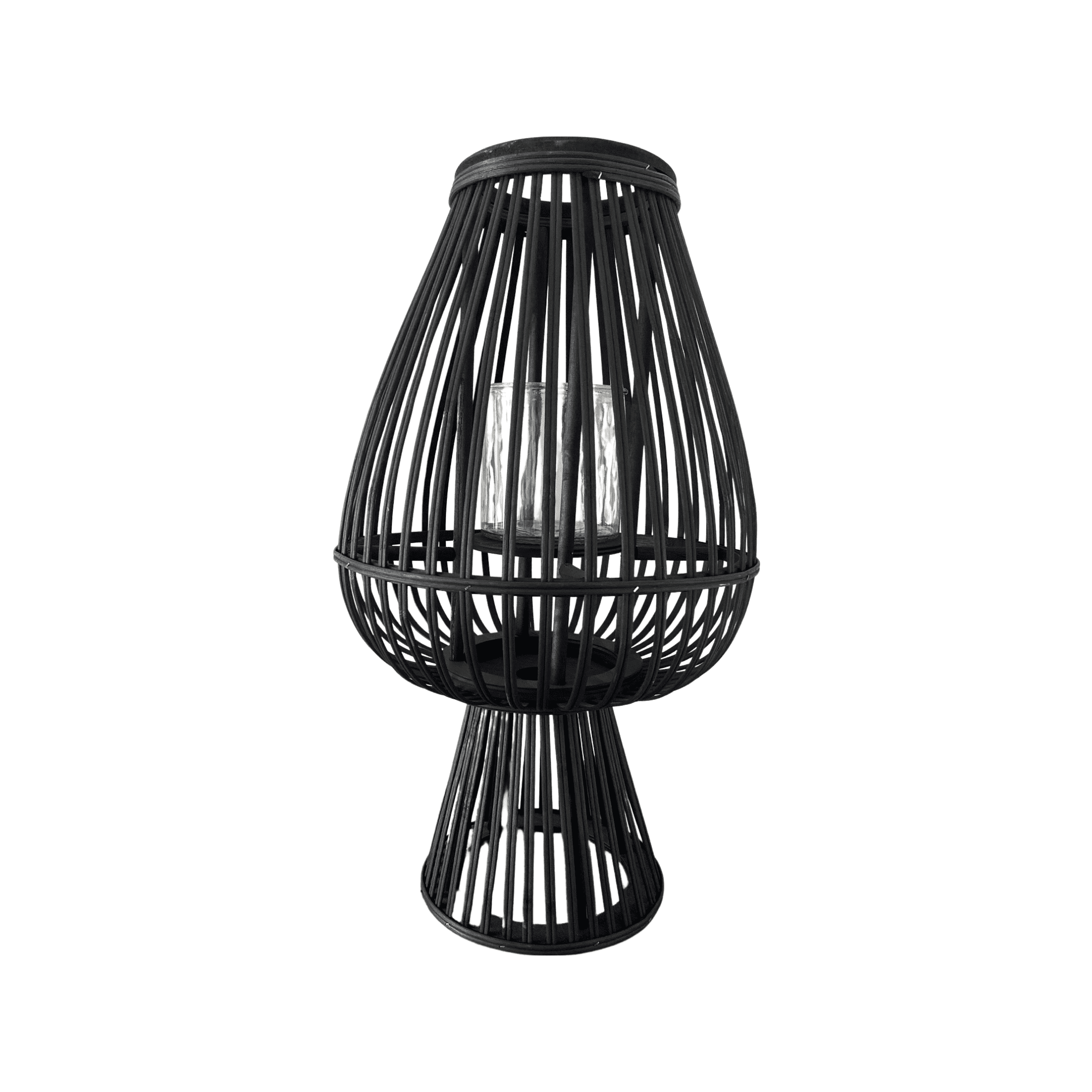 Lanterne bois noir 