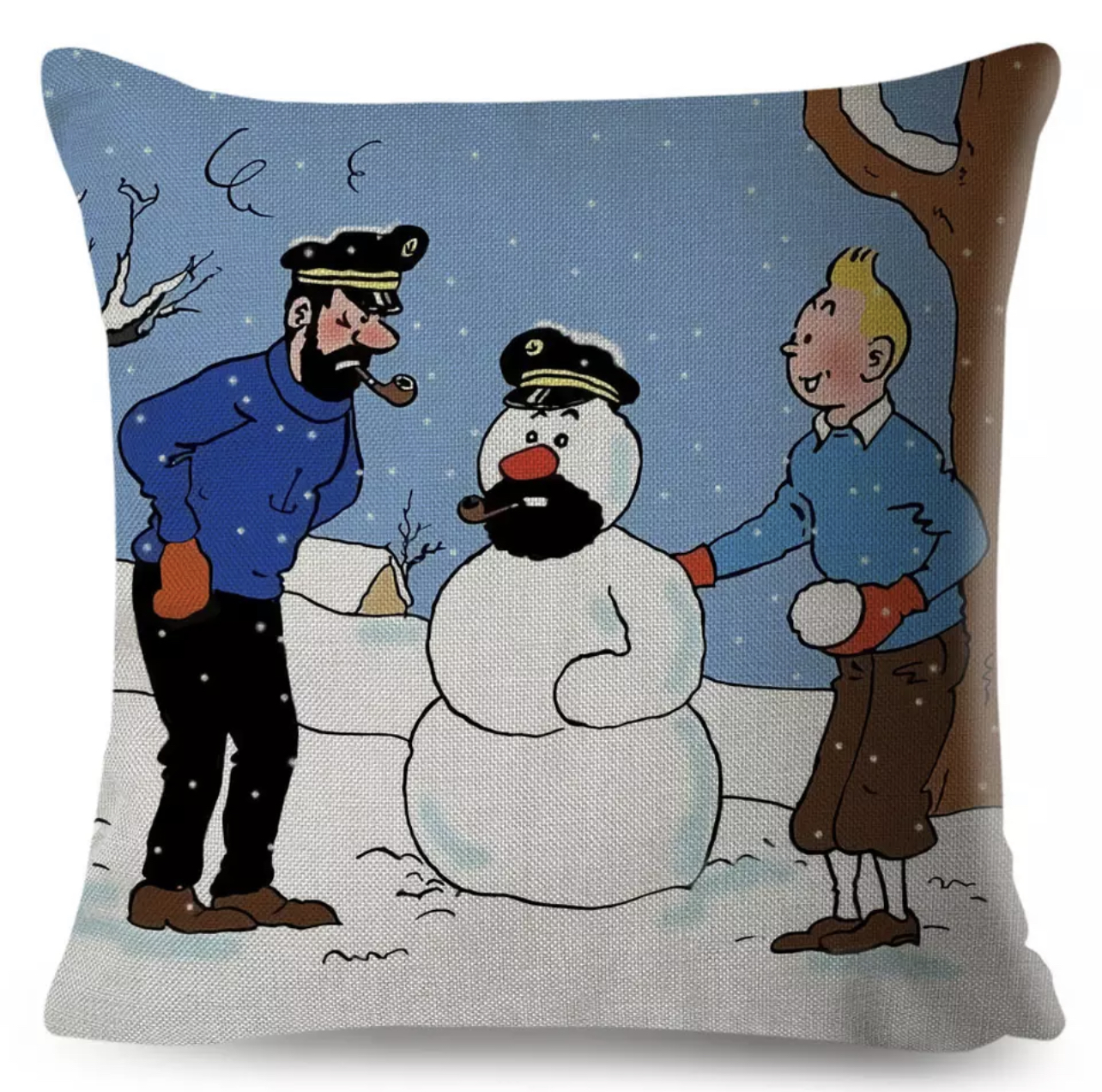 Tintin bonhomme de neige 