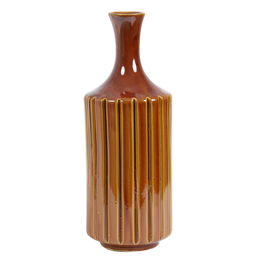 vase céramique orange 