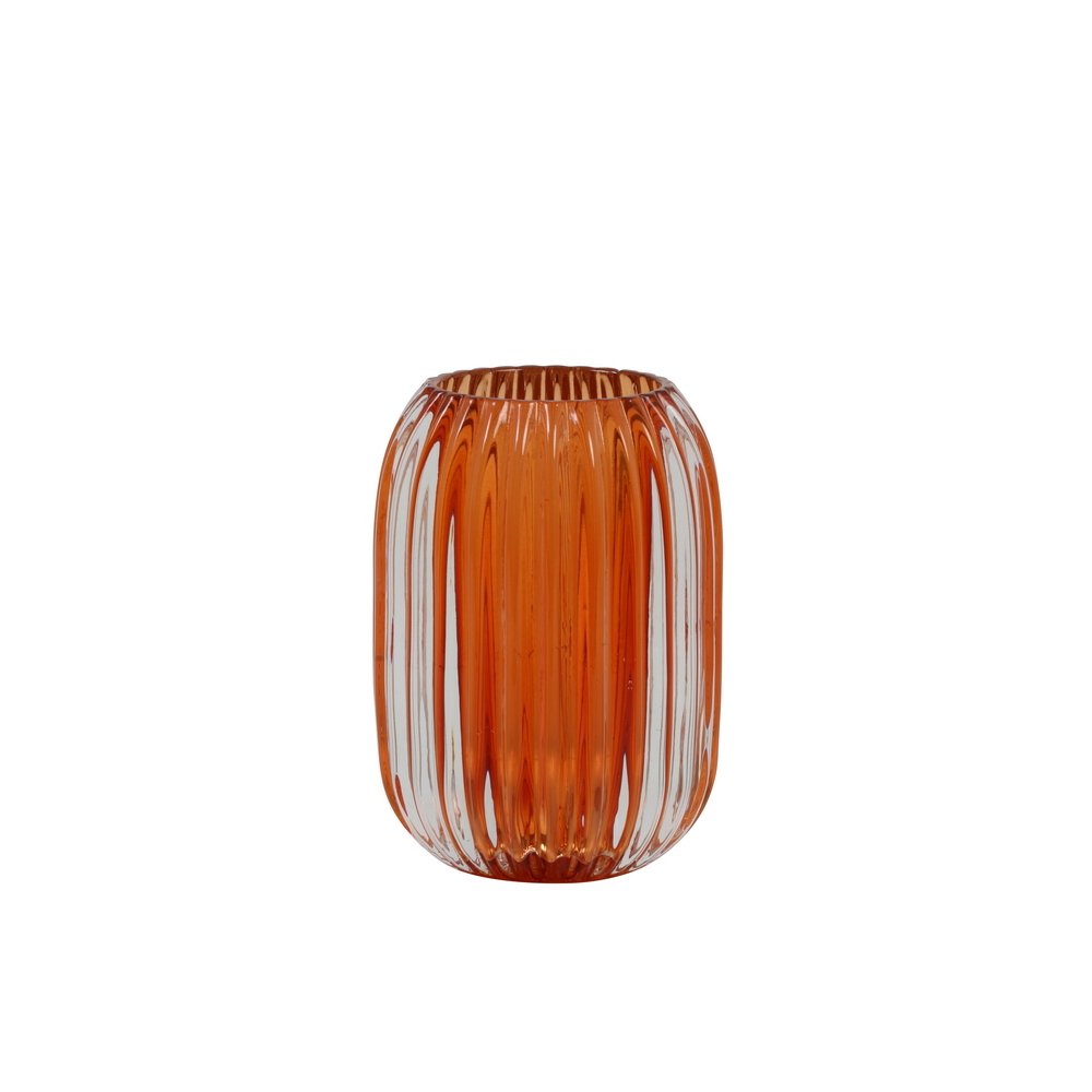photophore orange verre