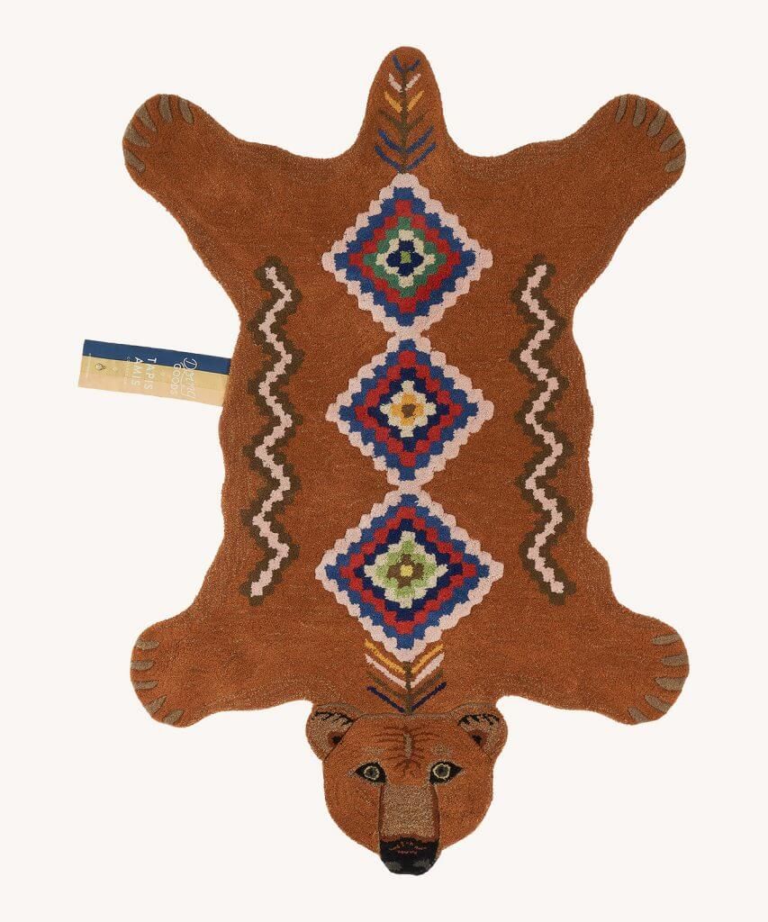 BERBER GRIZZLY BEAR RUG LARGE