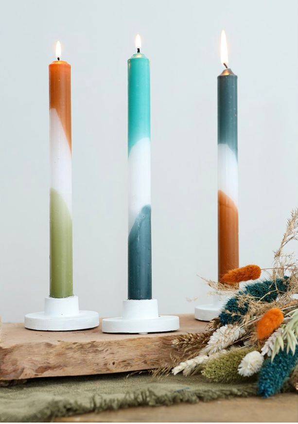 bougie colorées